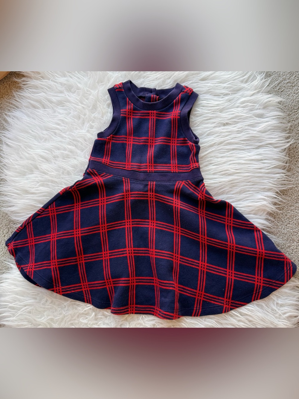 Janie & Jack Jacquard Windowpane Dress 2T Toddler